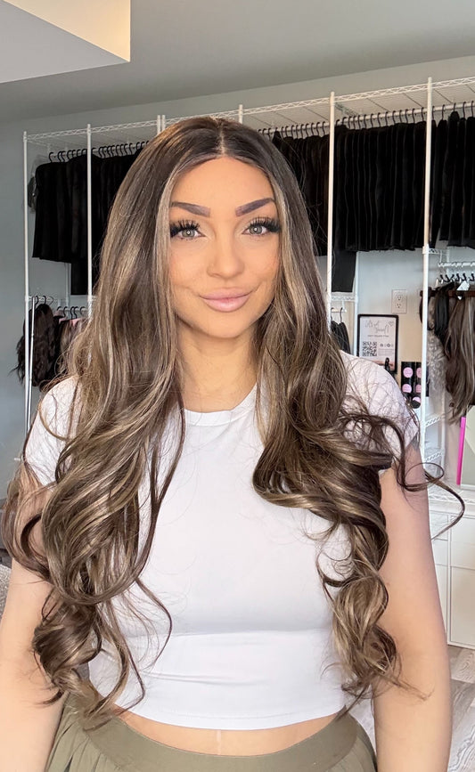 Bobby 13x4 Lace Front Wig 28 inch | Dimensional Blonde Brown | Wigs Canada