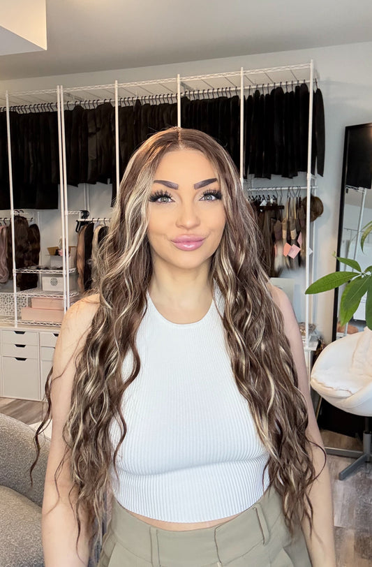 Maple Sugar | 13×3 Transparent French Lace Wig | 31” | Heat Safe Synthetic