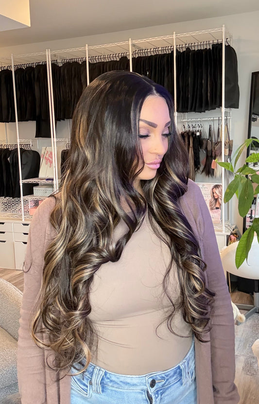 Molly 28” Chocolate Brunette 13x4 Lace Front Wig | Wigs Canada