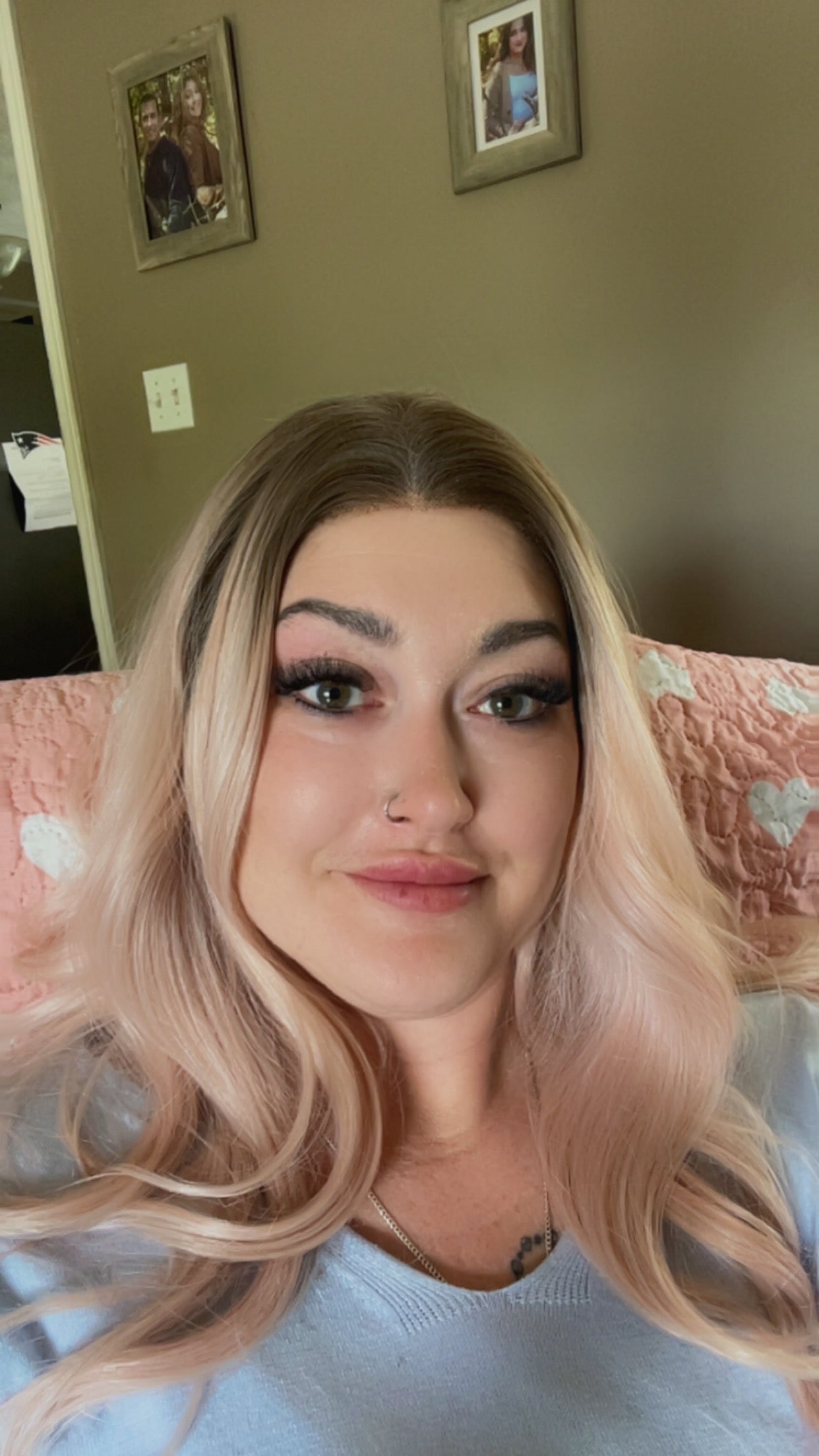 Rosalie -13x6 Swiss Lace Front Wig | 23” | Blush Blonde Melt