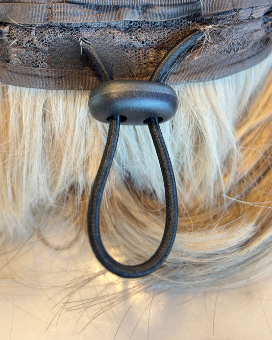 Wig Add-On: Elastic Drawstring Adjustment with Toggle image 1