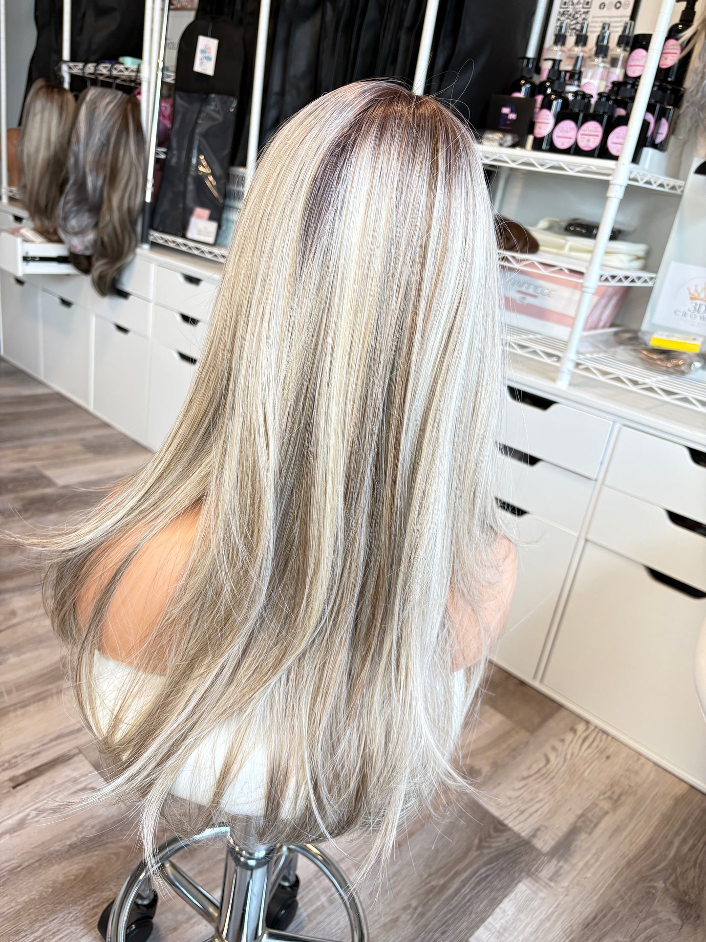Freya 22” Blonde Monofilament Wig | Wigs Canada