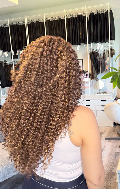 Honey | Curly 13x3.5 Lace Front Wig | 25” | Ready to Ship from Alberta, Canada