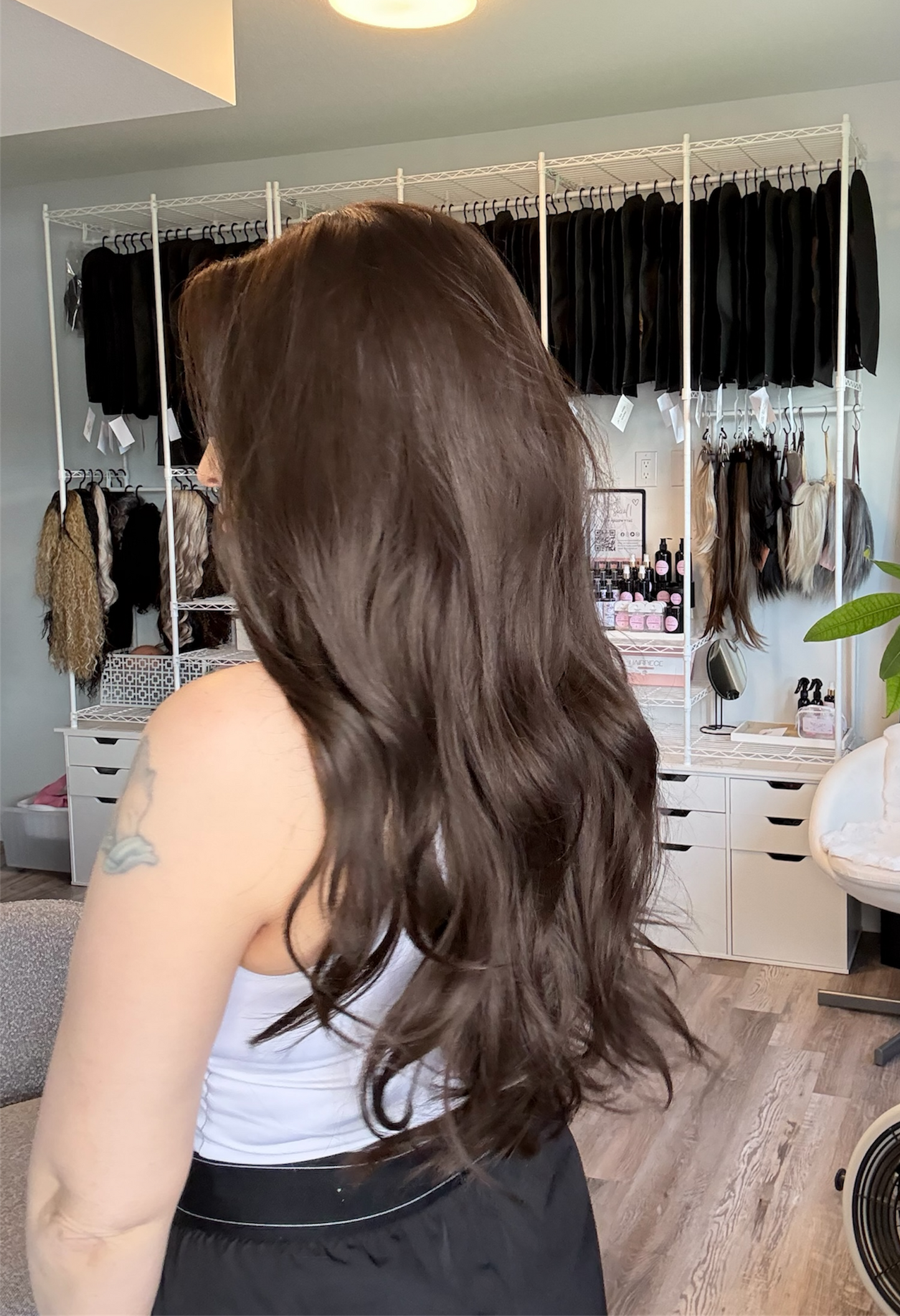 Lily | T-Part Lace Front Wig | 28” | Rich Espresso Brunette