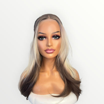 Style # 34 Avril - Wig Vault | 13x4 Lace Front | 22” | Blonde Ombre Layers