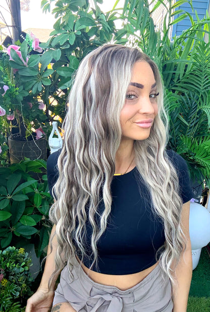 Chelsea – 13x6 Lace Front Wig | 28” | Blonde & Brown Mix image 3