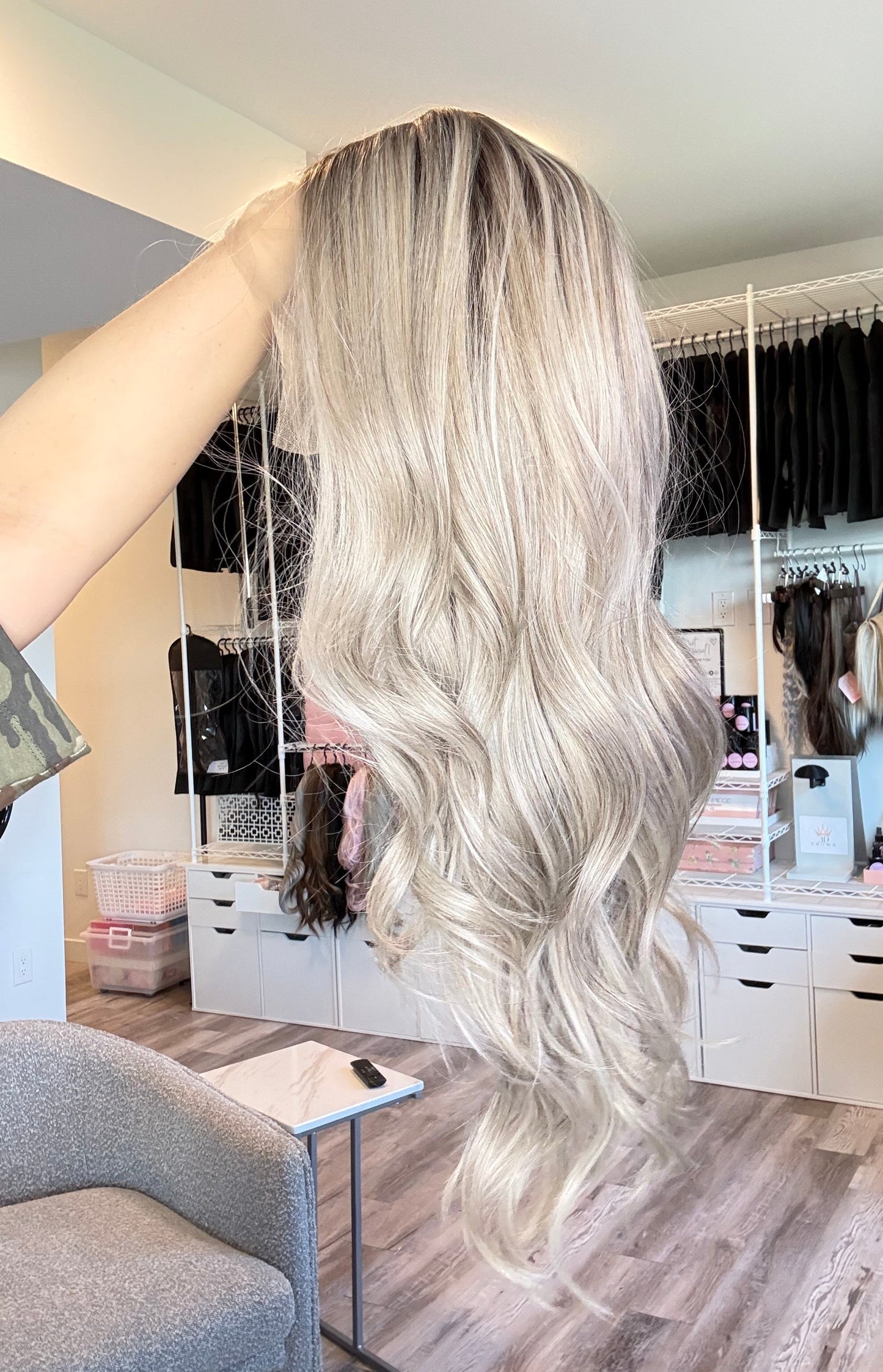 Rogue | Ash Blonde Rooted 13×4 Lace Front Wig
