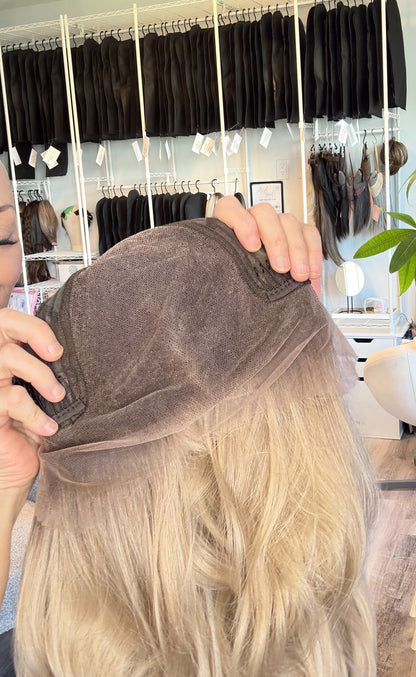 Carmal | 13×6 Transparent French Lace Wig | 32” | Heat Safe Synthetic Fibres
