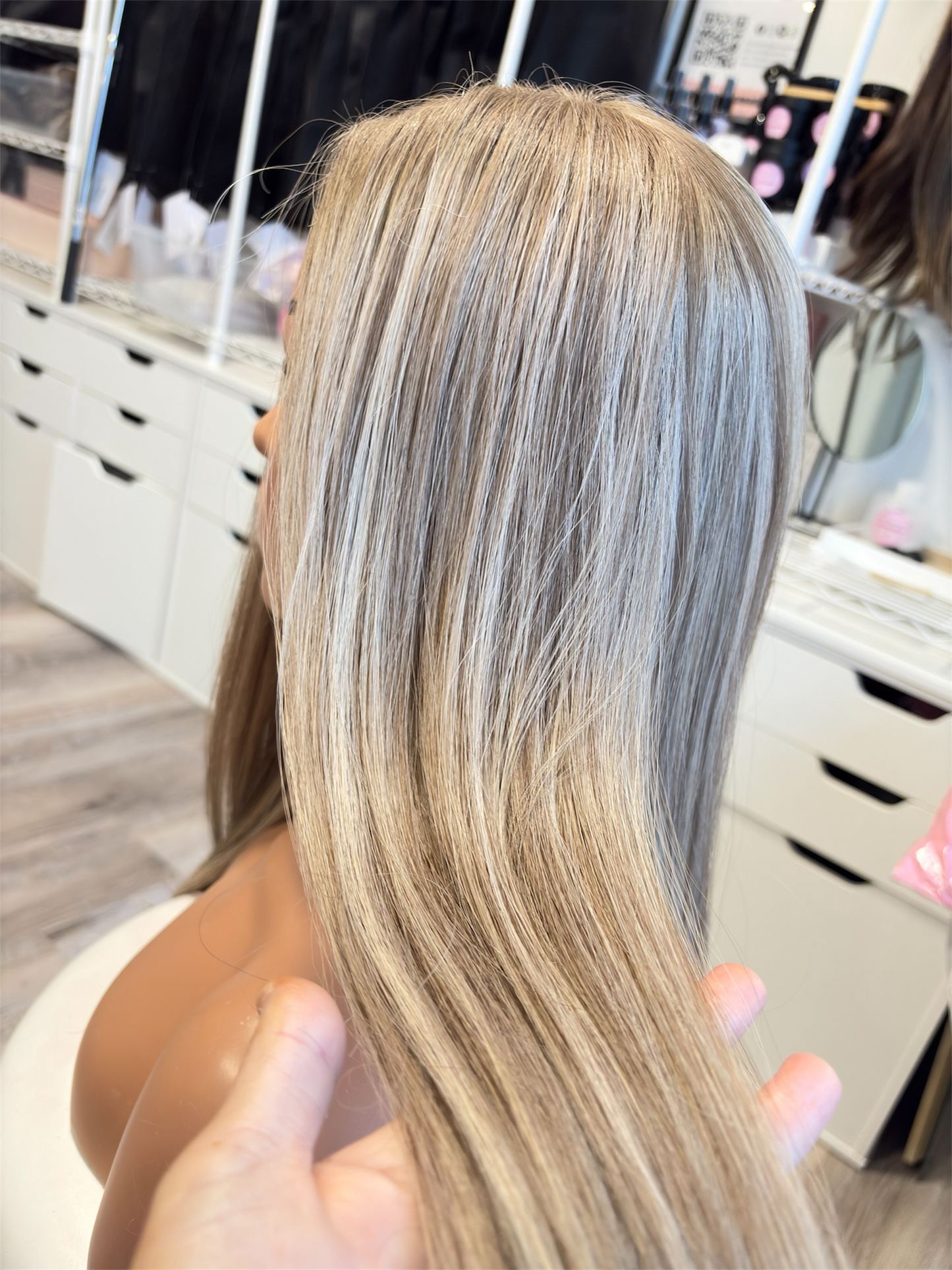 Rhonda – 6x7 Silk Top Human Hair Topper | 22” | Color Light Brown & Blonde | Luxury Jewish Kosher Hair