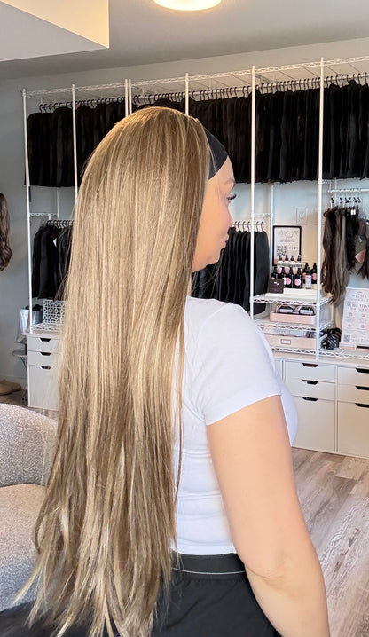 Ren 32” Blonde Brunette Tones Headband Wig | Wigs Canada
