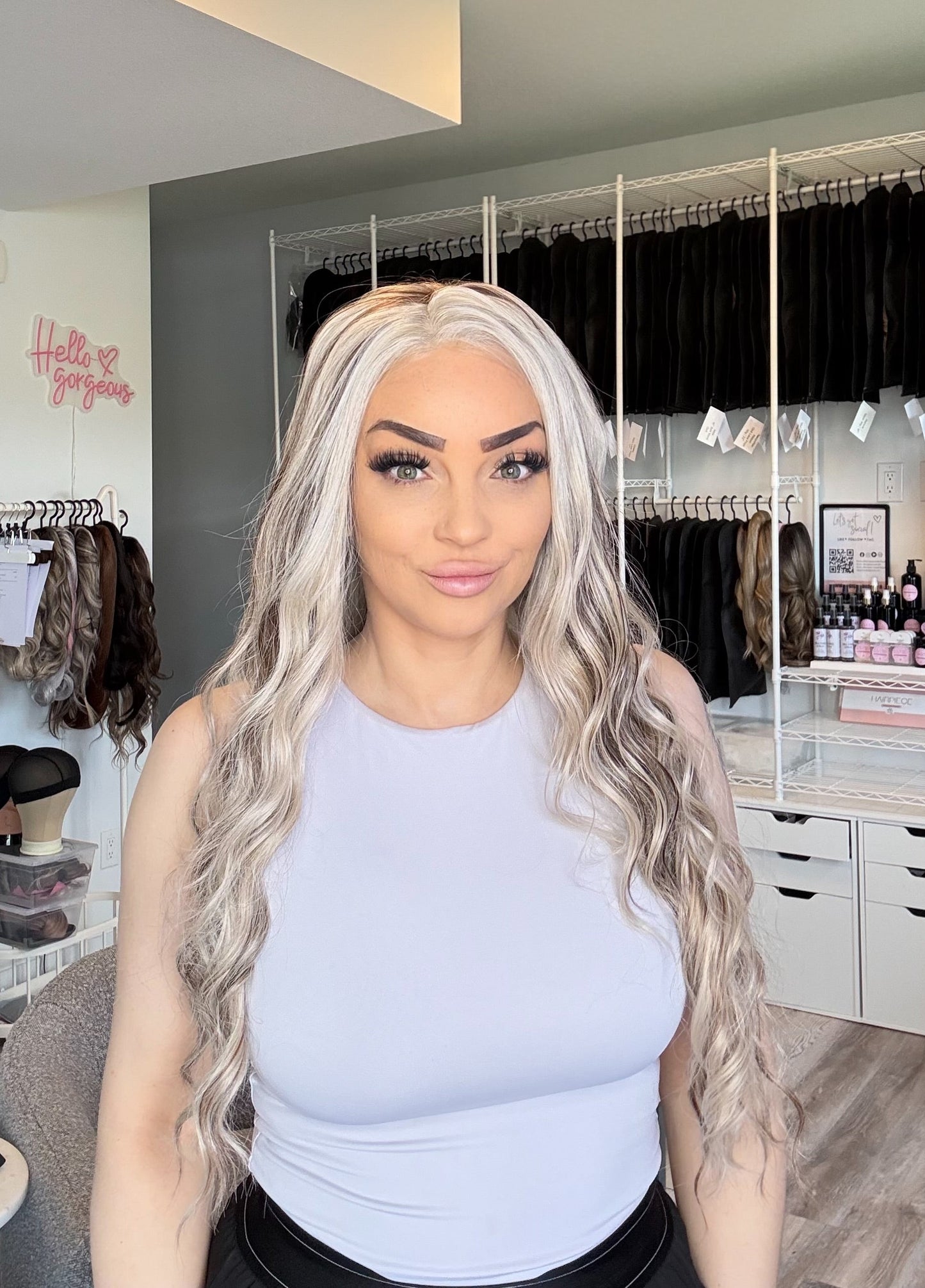 Rosie | Blonde & Brunette Blend | 13x6 Lace Front Wig | Customizable Length