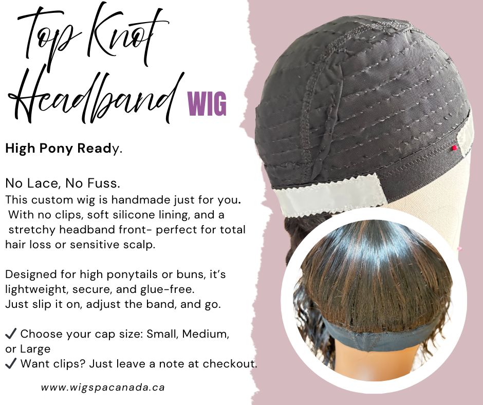 Custom Builder Edition | Top Knot Headband Ponytail Wig