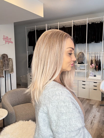 Jessie– 13x6 Lace Front Wig | 18” | Cool Beige Ash Blonde