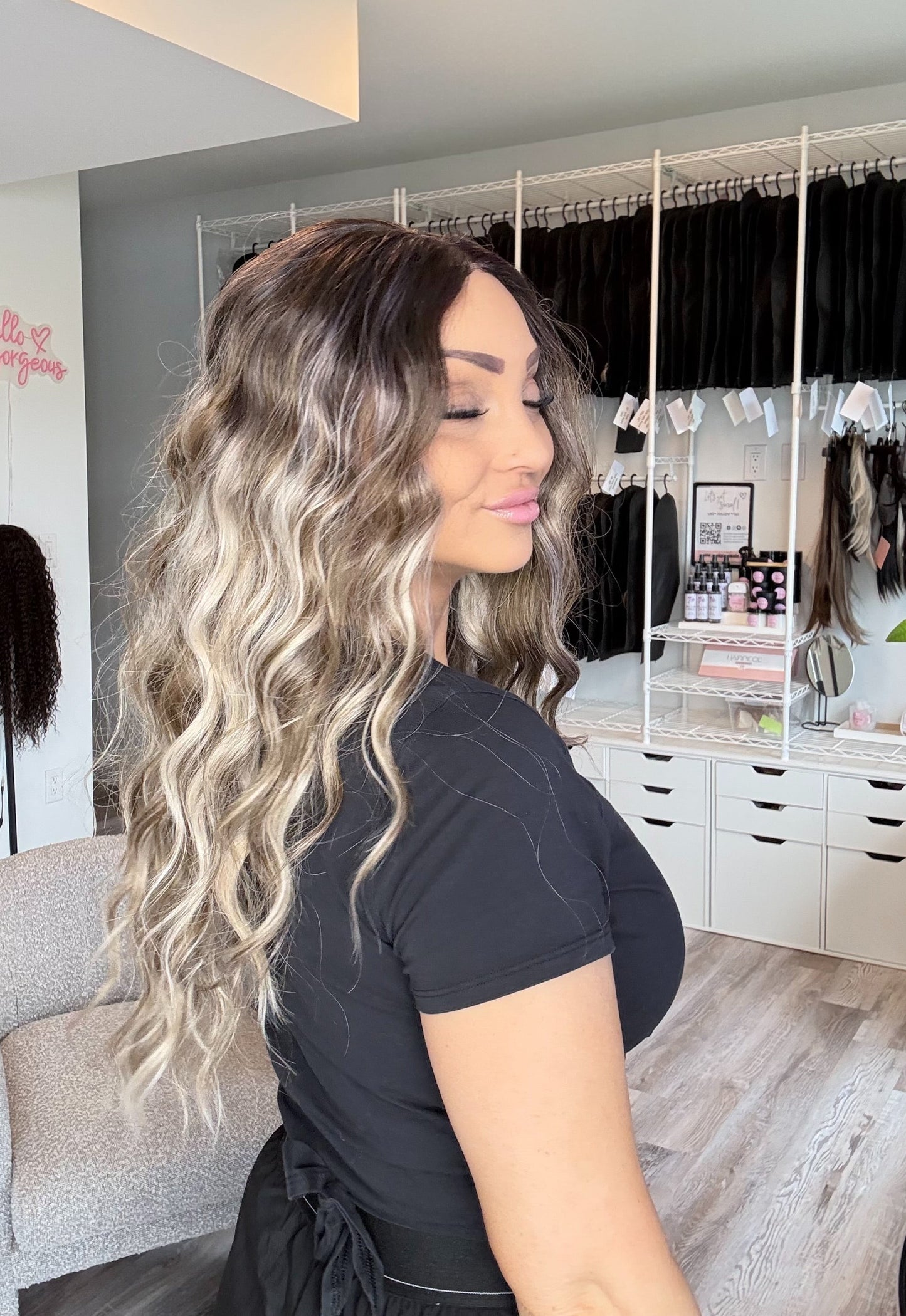 Brianna -13x6 Swiss Lace Front Wig | 24” | Dimensional Blonde Blend