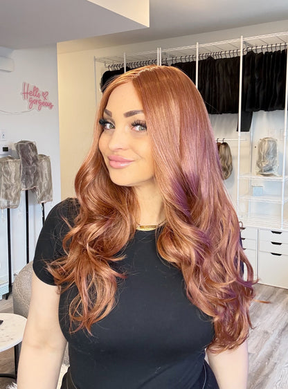 Rose - Monofilament Wig | 26-28” | Ginger Copper Blend | Wigs Canada | Alberta Synthetic Wigs