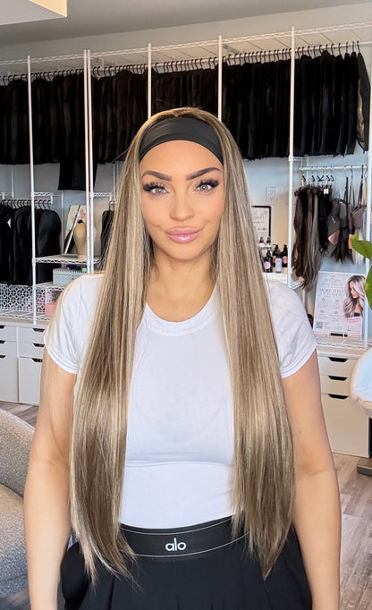 Ren 32” Blonde Brunette Tones Headband Wig | Wigs Canada