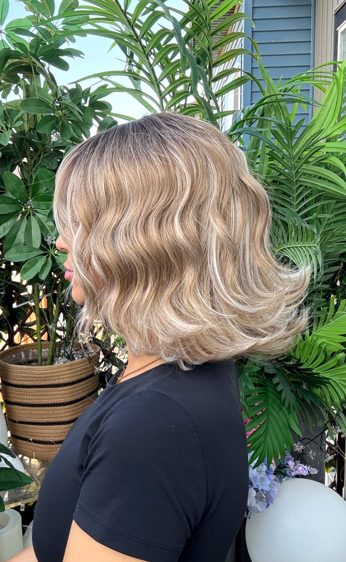 Sage - Non-Lace Wig | 12” | Wavy with Bangs Non-Lace Wig image 5