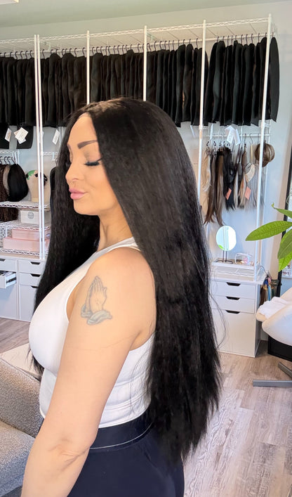 Jade | Kinky Yaki T-Part Wig | 32” | Full Density