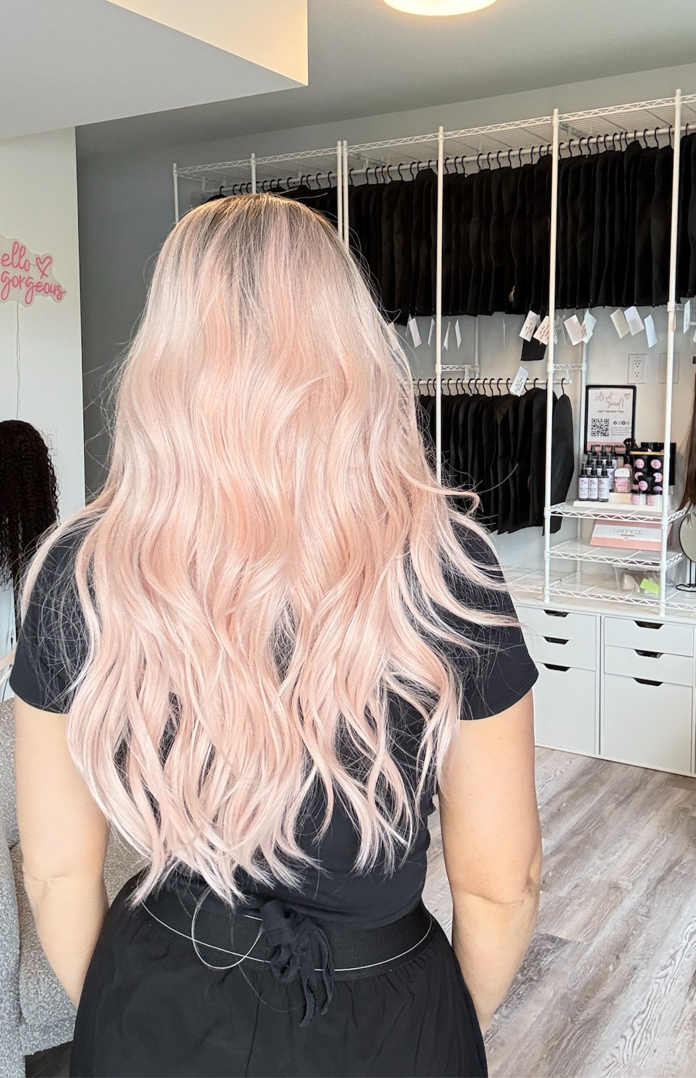 Rosalie -13x6 Swiss Lace Front Wig | 23” | Blush Blonde Melt
