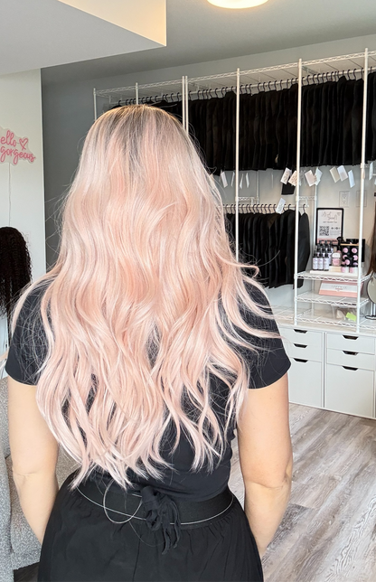 Rosalie -13x6 Swiss Lace Front Wig | 23” | Blush Blonde Melt