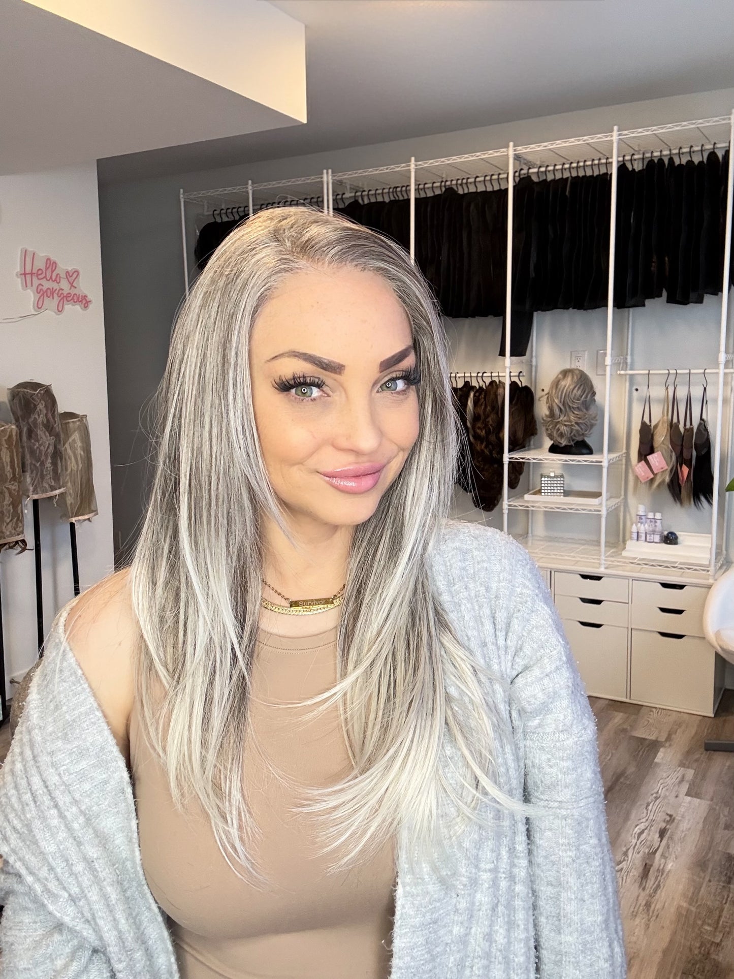 Phantom – 13x6 Lace Front Wig | 24–25” | Cool-Toned Silver Blend