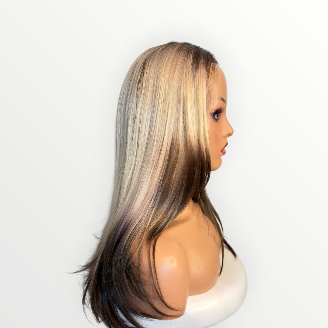 Style # 34 Avril - Wig Vault | 13x4 Lace Front | 22” | Blonde Ombre Layers