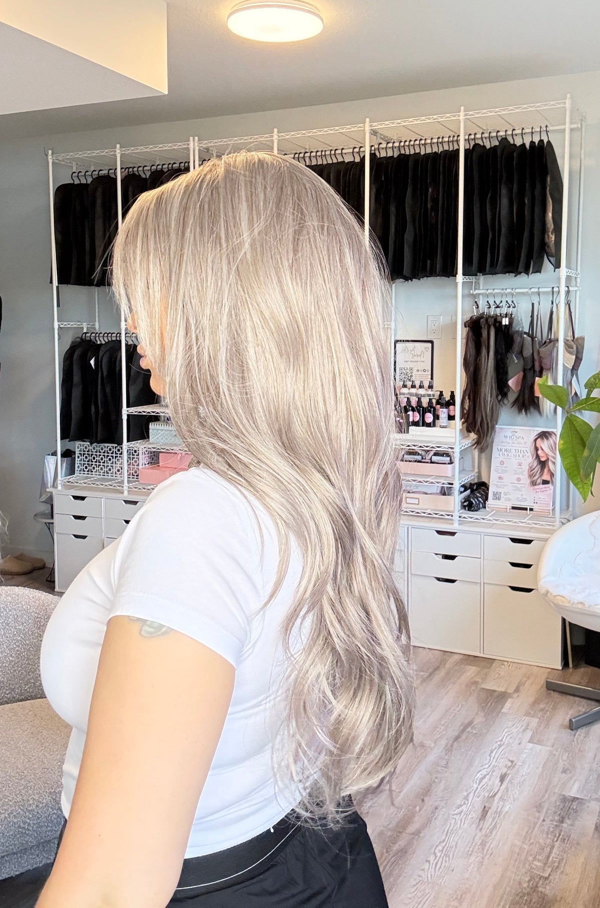 Faye 27” Silver Grey 13x4.5 Lace Front Wig | Canada