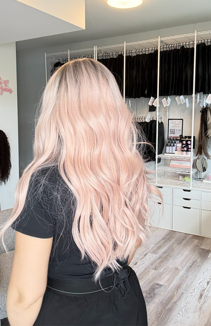 Rosalie -13x6 Swiss Lace Front Wig | 23” | Blush Blonde Melt