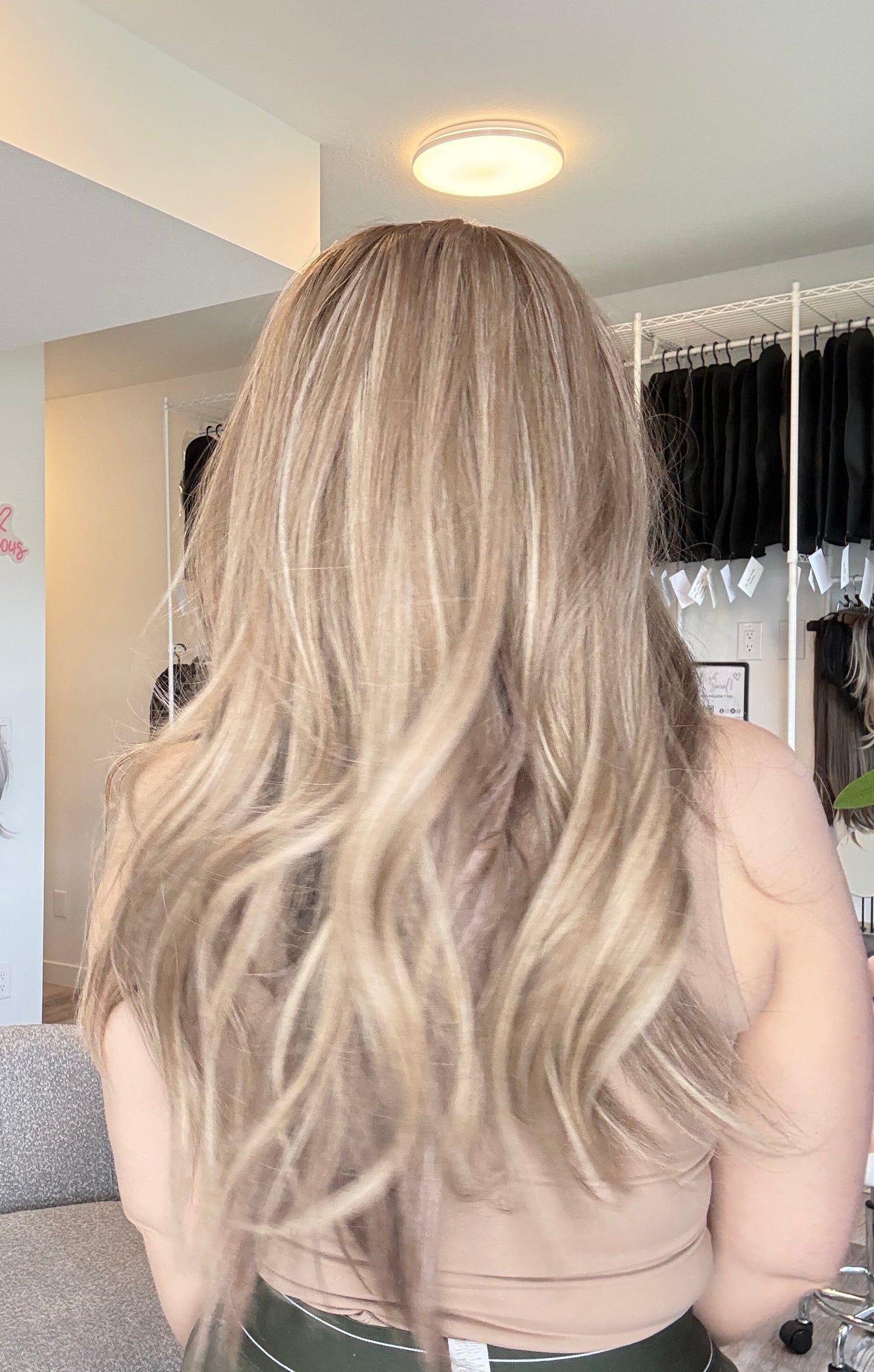 Ashely – 9x9 Silk Top Human Hair Topper | 22” | Luxury Beige Blonde Blend