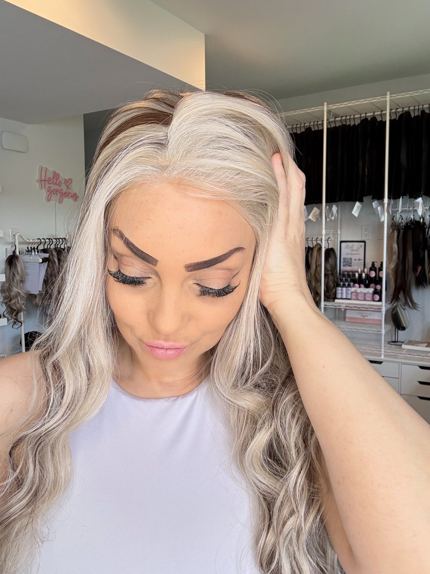 Rosie | Blonde & Brunette Blend | 13x6 Lace Front Wig | Customizable Length