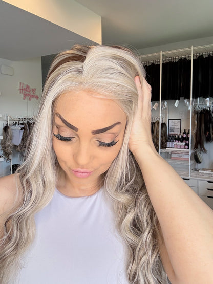Rosie | Blonde & Brunette Blend | 13x6 Lace Front Wig | Customizable Length