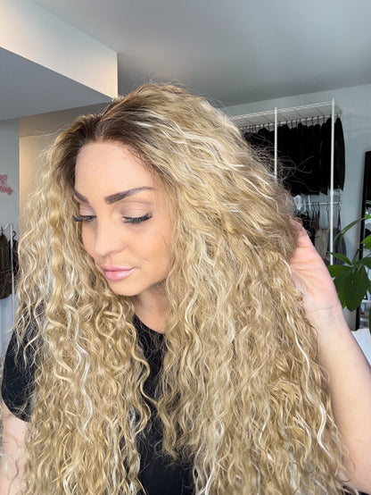 Blake Golden Tide | 28” Golden Blonde 13x3 Lace Front Wig