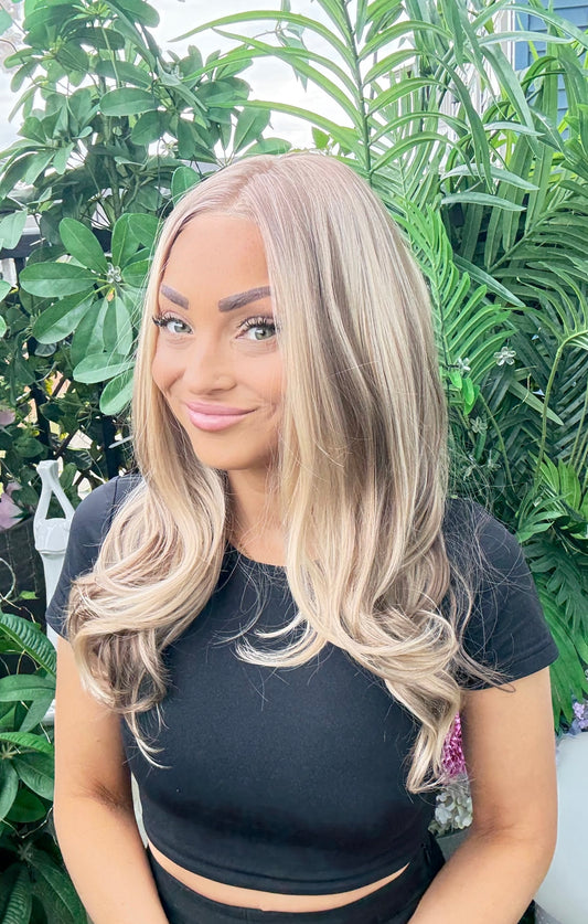 Ginger Biscuit – 13x6 Lace Front Wig | 22” | Multi-Tonal Blonde image 2