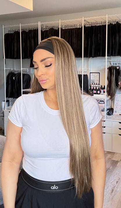 Ren 32” Blonde Brunette Tones Headband Wig | Wigs Canada