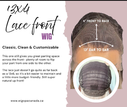 IMH-2 | 18” Scandinavian Hairline 13×4 Transparent Lace Front Wig