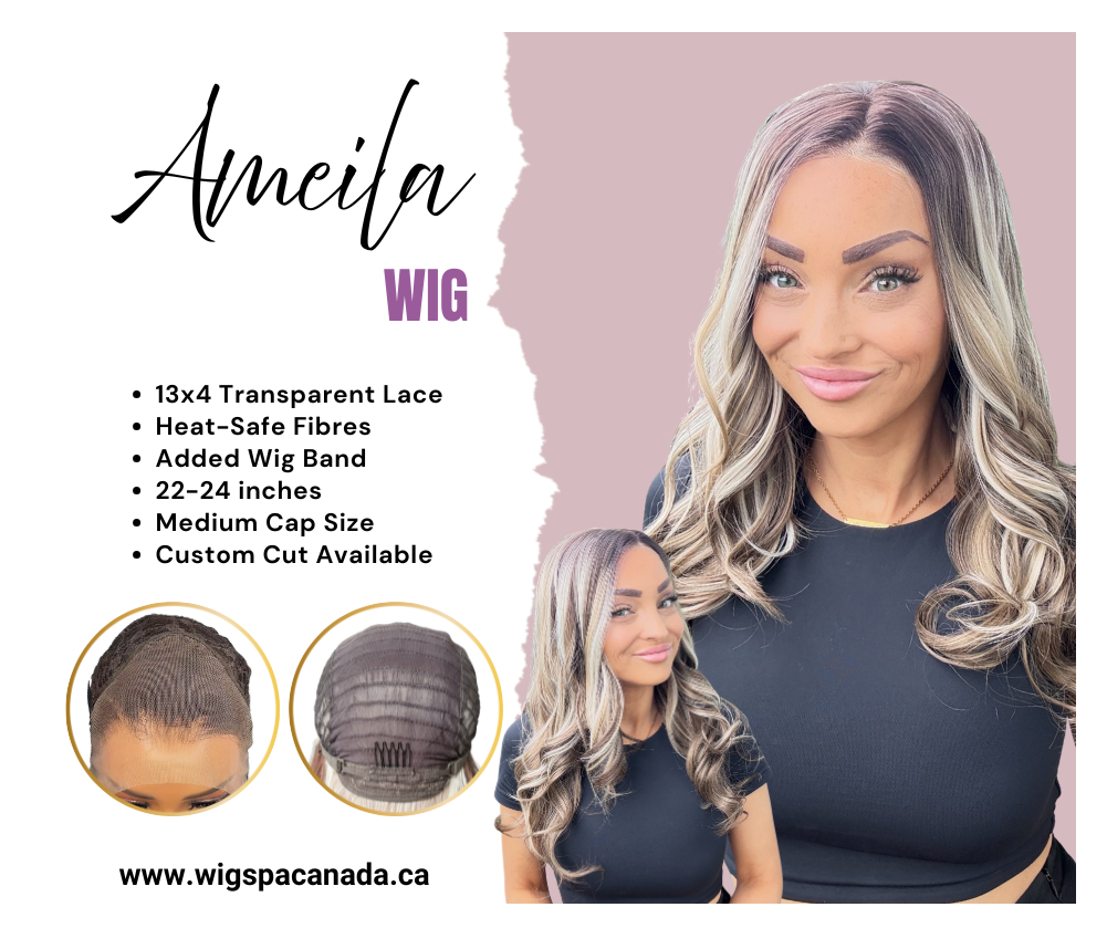 Amelia - 13x4 Lace Front Wig | 24 Inches | Brown with Blonde 13x4 Lace Front Wig image 0
