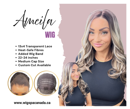 Amelia - 13x4 Lace Front Wig | 24 Inches | Brown with Blonde 13x4 Lace Front Wig image 0