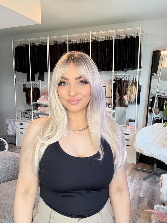 Elsa Blonde Wig with Wispy Bangs | SWLC6344-4BL24