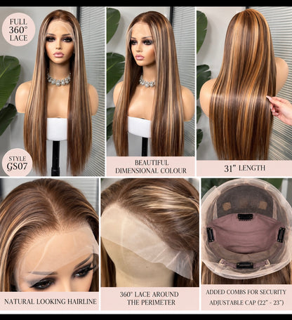 31 inch 360 full lace synthetic wig pre-order Canada – The Wig Spa Canada