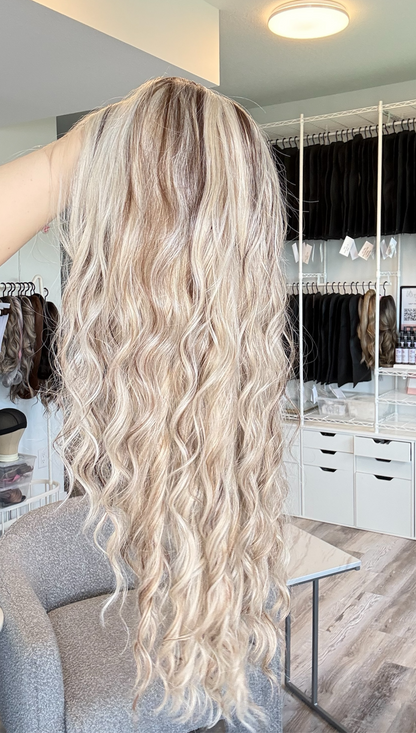 Rosie | Blonde & Brunette Blend | 13x6 Lace Front Wig | Customizable Length