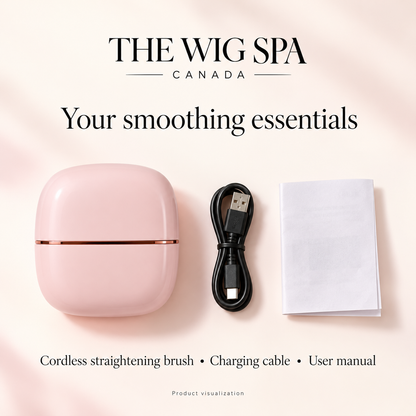 Cordless Straightening Brush for Heat-Safe Wigs - Pre-Order