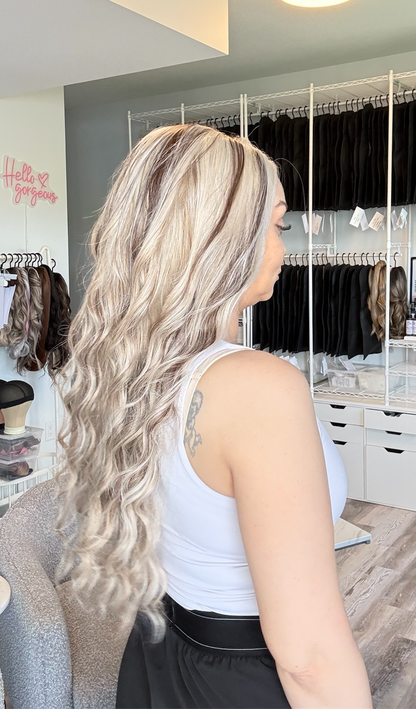 Rosie | Blonde & Brunette Blend | 13x6 Lace Front Wig | Customizable Length