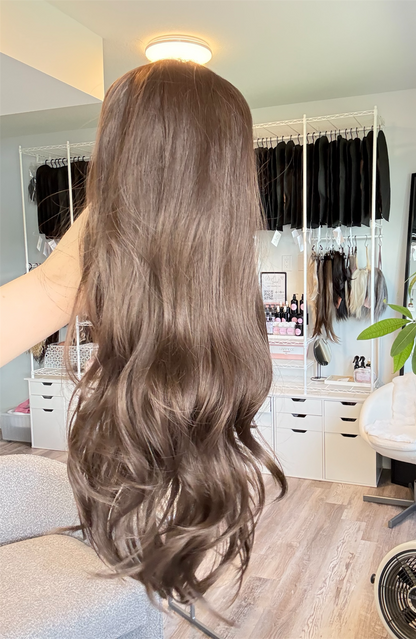 Lily | T-Part Lace Front Wig | 28” | Rich Espresso Brunette