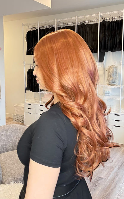 Rose - Monofilament Wig | 26-28” | Ginger Copper Blend | Wigs Canada | Alberta Synthetic Wigs