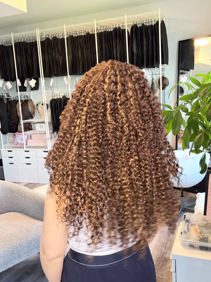 Honey | Curly 13x3.5 Lace Front Wig | 25” | Ready to Ship from Alberta, Canada