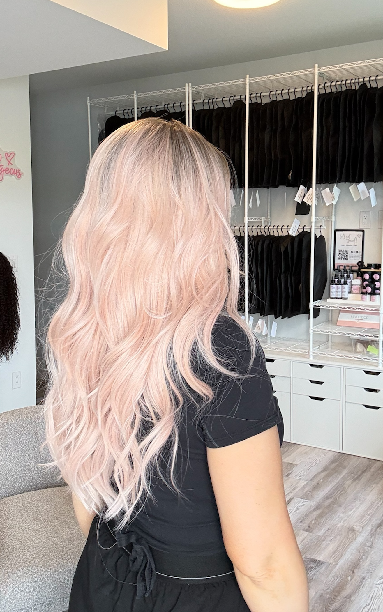 Rosalie -13x6 Swiss Lace Front Wig | 23” | Blush Blonde Melt