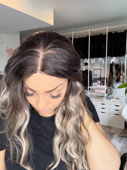 Brianna -13x6 Swiss Lace Front Wig | 24” | Dimensional Blonde Blend