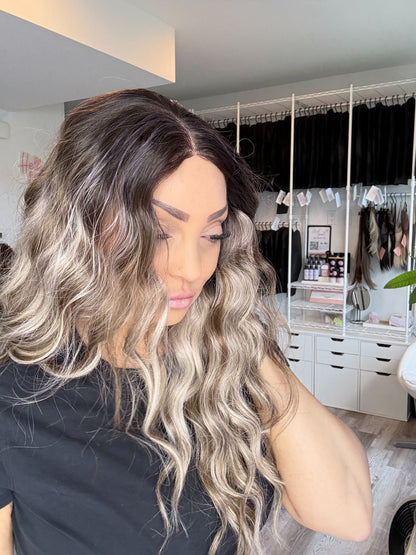 Brianna -13x6 Swiss Lace Front Wig | 24” | Dimensional Blonde Blend