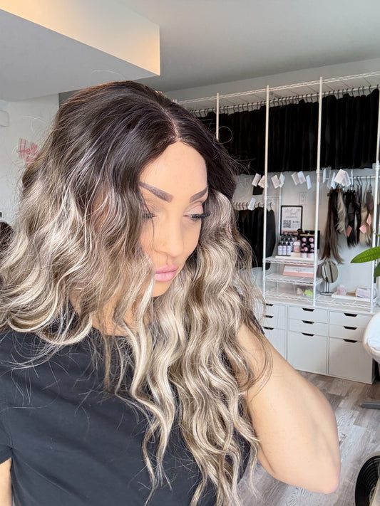 Brianna -13x6 Swiss Lace Front Wig | 24” | Dimensional Blonde Blend