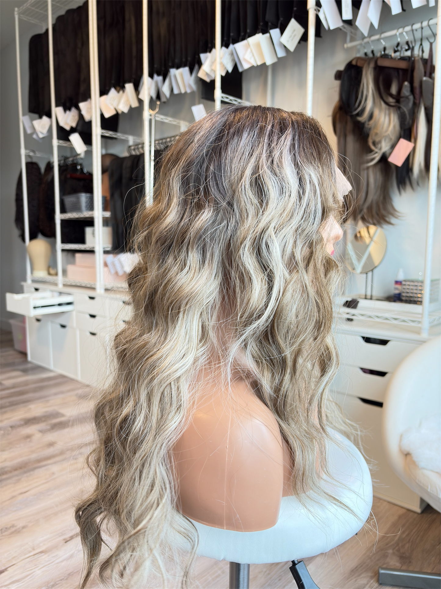Brianna -13x6 Swiss Lace Front Wig | 24” | Dimensional Blonde Blend